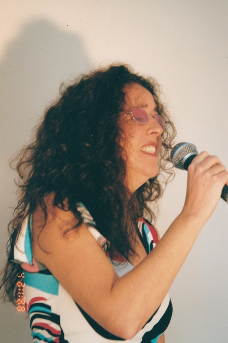 side on shot singing
